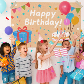 Tatuo DIY-friendly brown kraft banner ideal for writing, drawing, or photo collage.