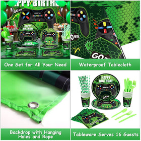 Tatuo video game balloons creating a lively gaming atmosphere