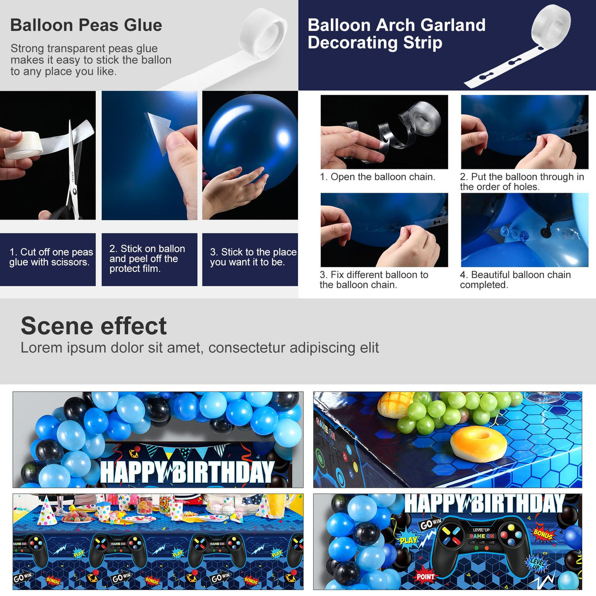 Tatuo video game birthday foil controller balloons add playful flair