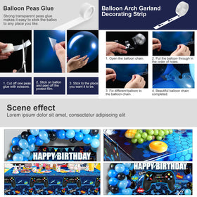 Tatuo video game birthday foil controller balloons add playful flair