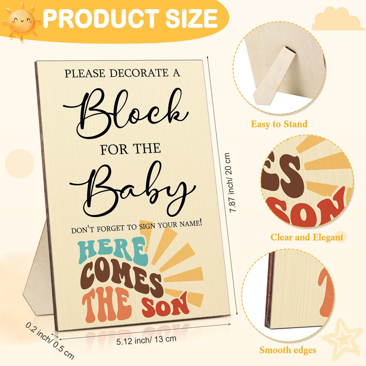 Tatuo wooden baby blocks for DIY crafts and keepsake memories.