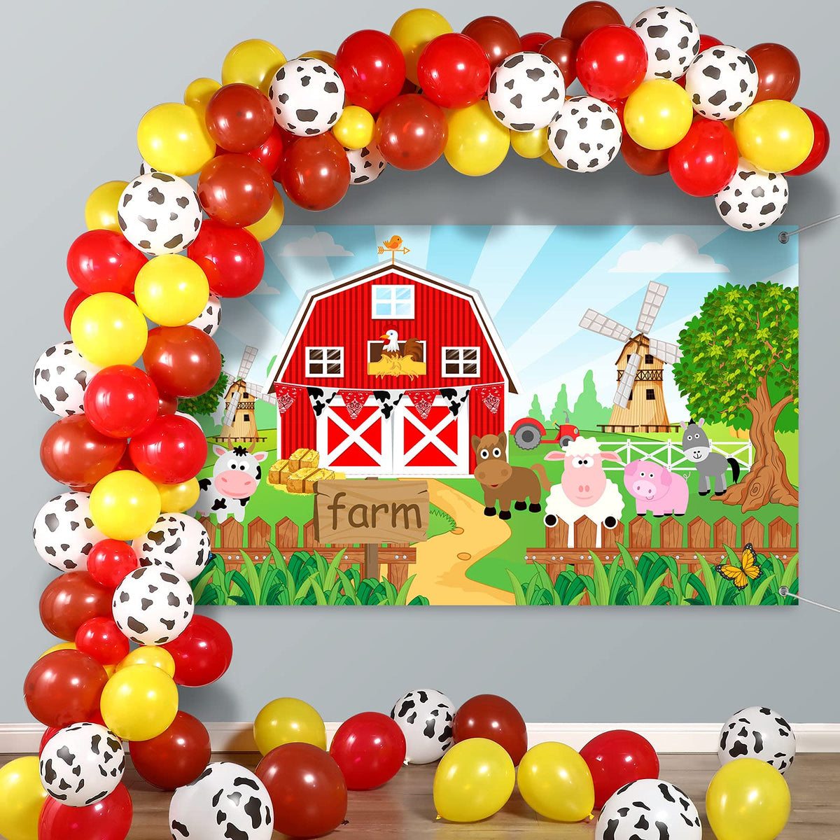 Tatuo yellow balloons pack brightens decor and photos