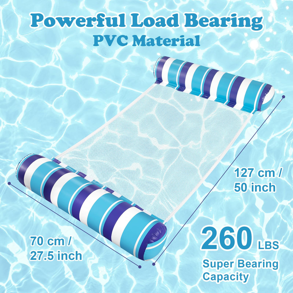 Tavaleu pool floats 2-pack hammock for suspended relaxation on hot days.