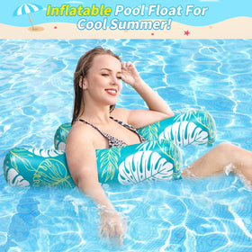 Tavaleu ergonomic pillows on the pool float for head and neck support