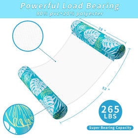 Tavaleu float with center mesh seat offering stable, comfortable float