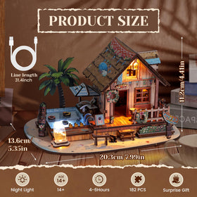 Tawd 187-piece wooden puzzle kit designed for mindful adult leisure.