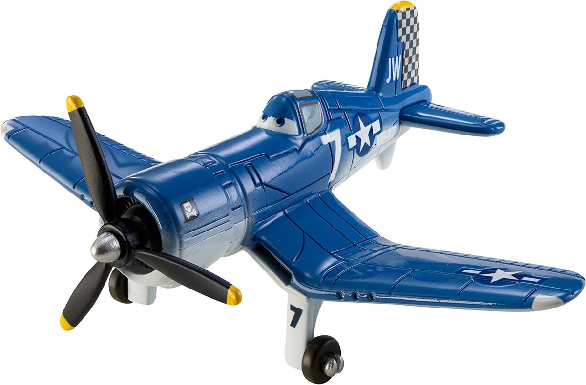 Tawmuotd Skipper Riley planes 1:55 scale front view, durable alloy shell for active play.