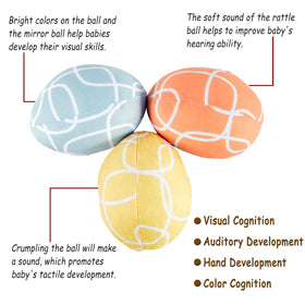 Tayerop plush ball with soft filling for safe handling
