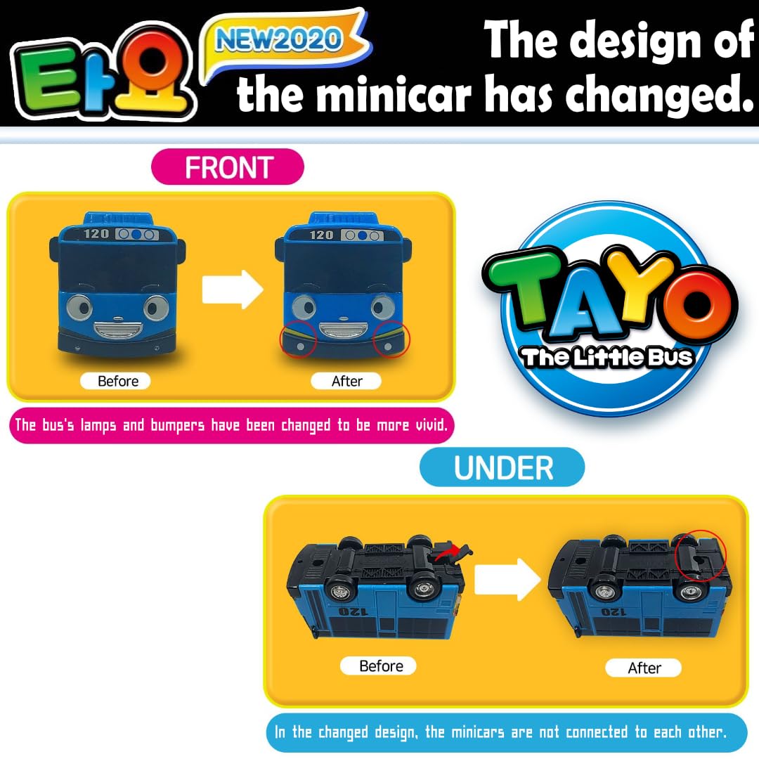 Tayo Special Minibus Set compact size fits small hands