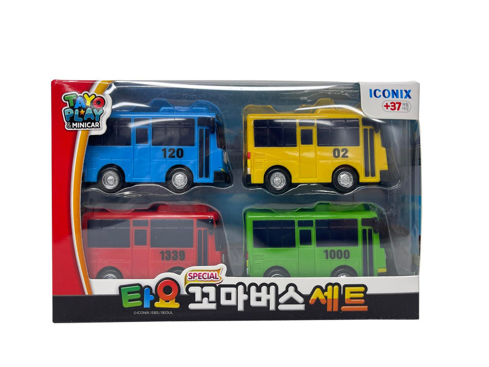 Tayo Special Minibus Set front view for imaginative play and storytelling