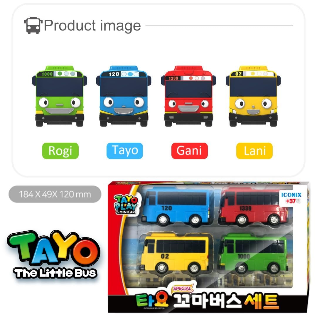 Tayo Special Minibus Set packaging box for gifting and unboxing