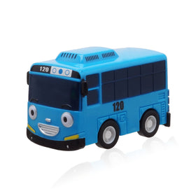 Tayo wind-up buses rubber wheels provide reliable traction during play.