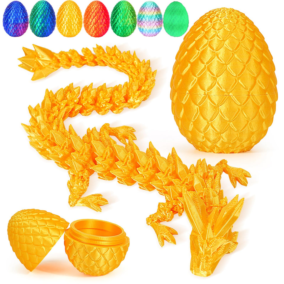 TBOLINE 12-inch dragon egg front view with crystal dragon for imagination.