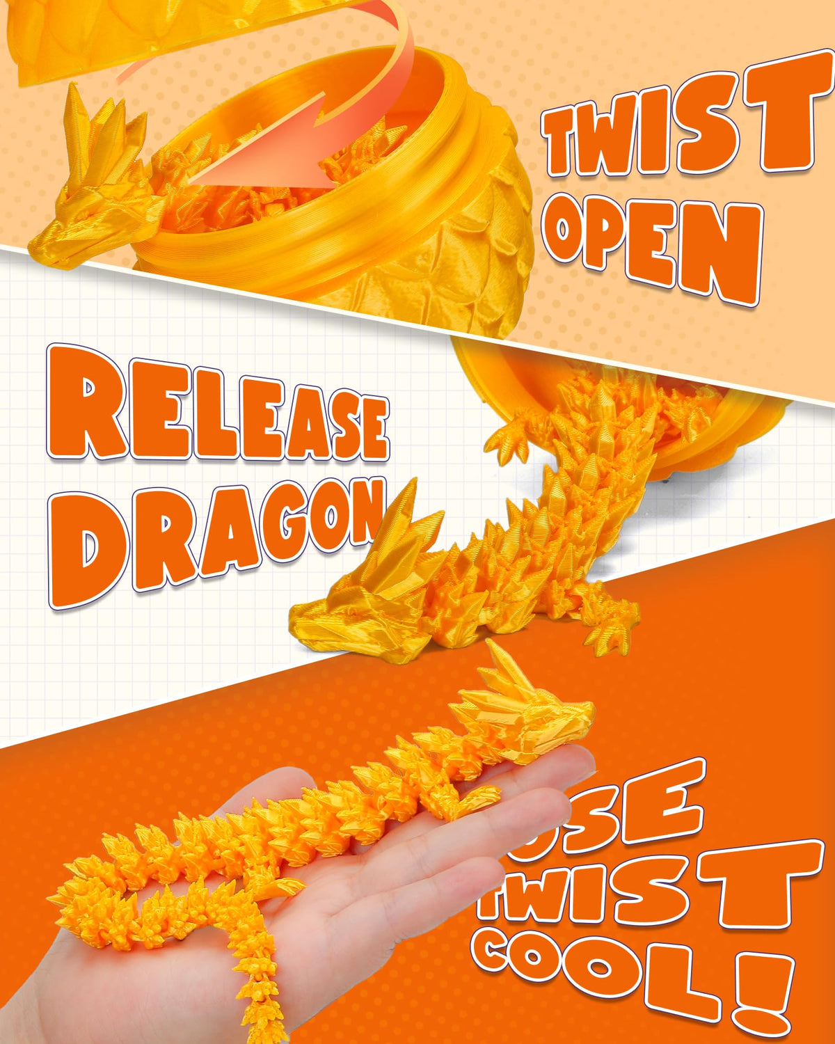TBOLINE 4-pack dragon eggs arranged for playful display.