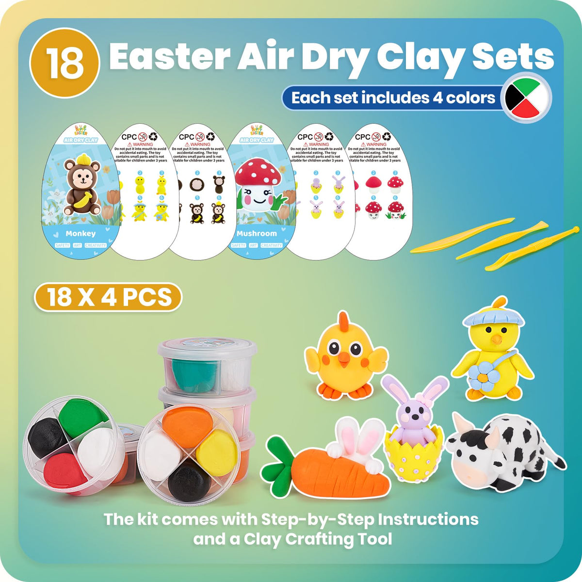 TBOLINE chick lamb modeling clay for creative play and learning