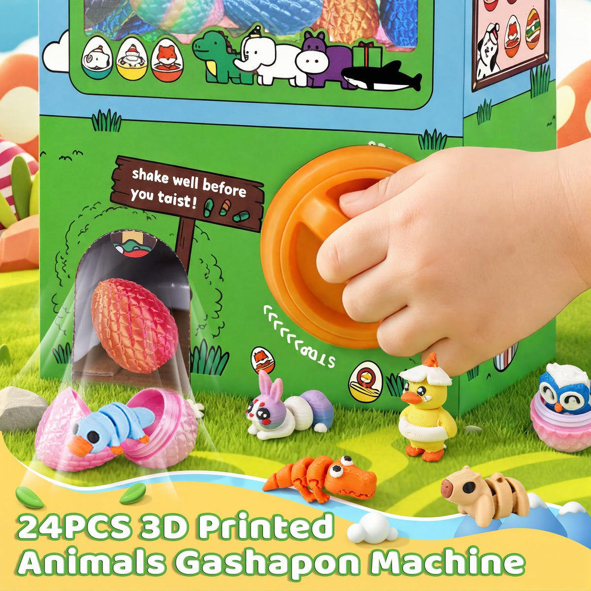 TBOLINE gachapon capsules and eggs interior promote interactive treasure hunting