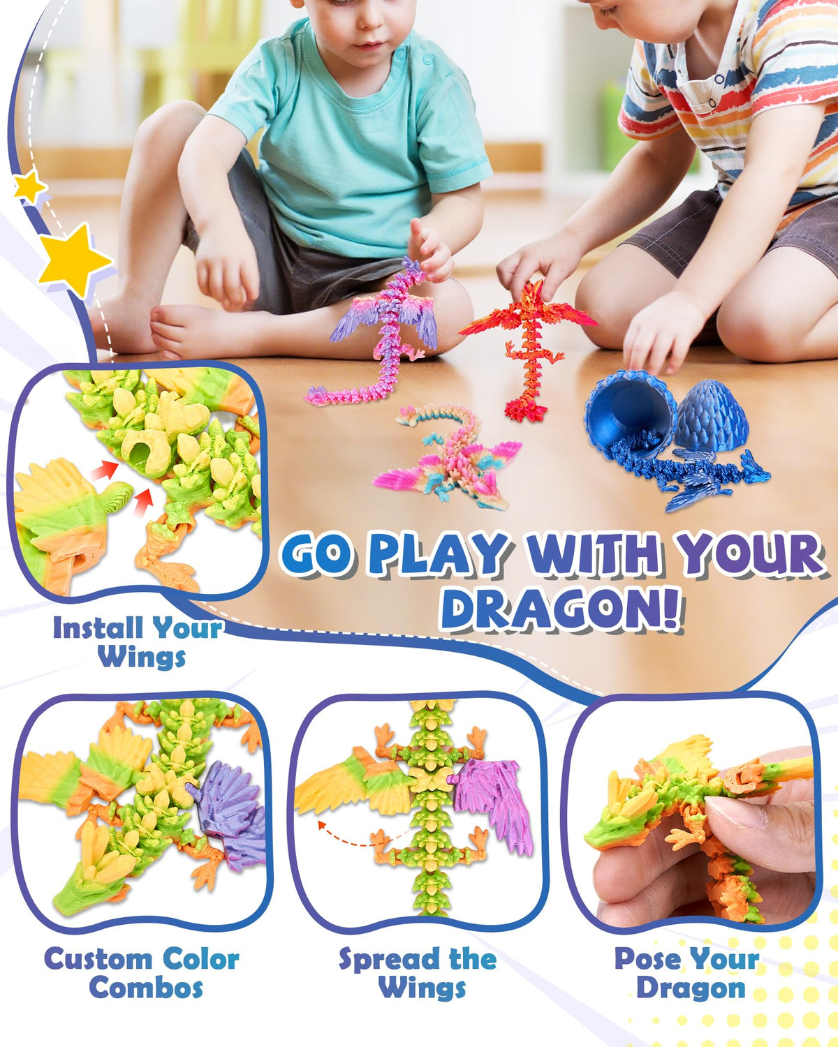 TBOLINE refillable egg treats feature for small surprises during play.