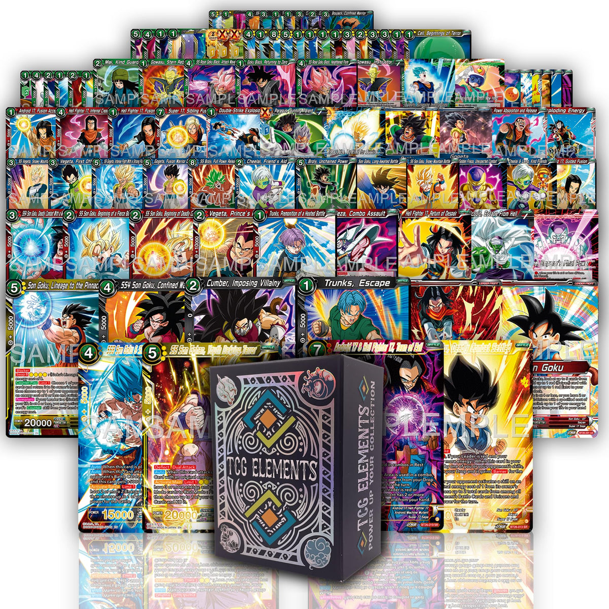 TCG Elements Dragon Ball Super Masters Starter Bundle - 100 authentic cards for quick deck-building.