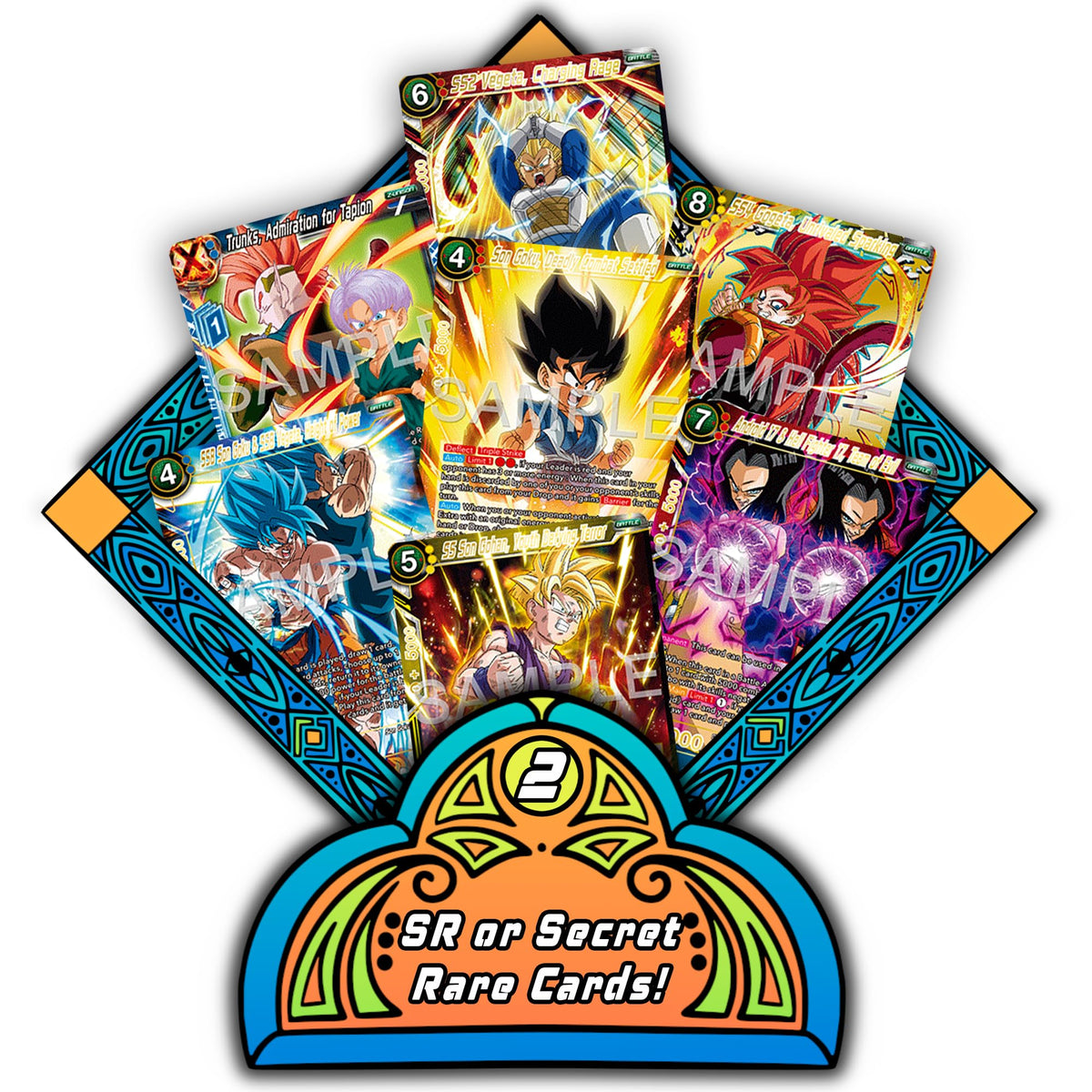 TCG Elements Dragon Ball Super Masters Starter Bundle - variety of C/UC cards for balanced strategies.