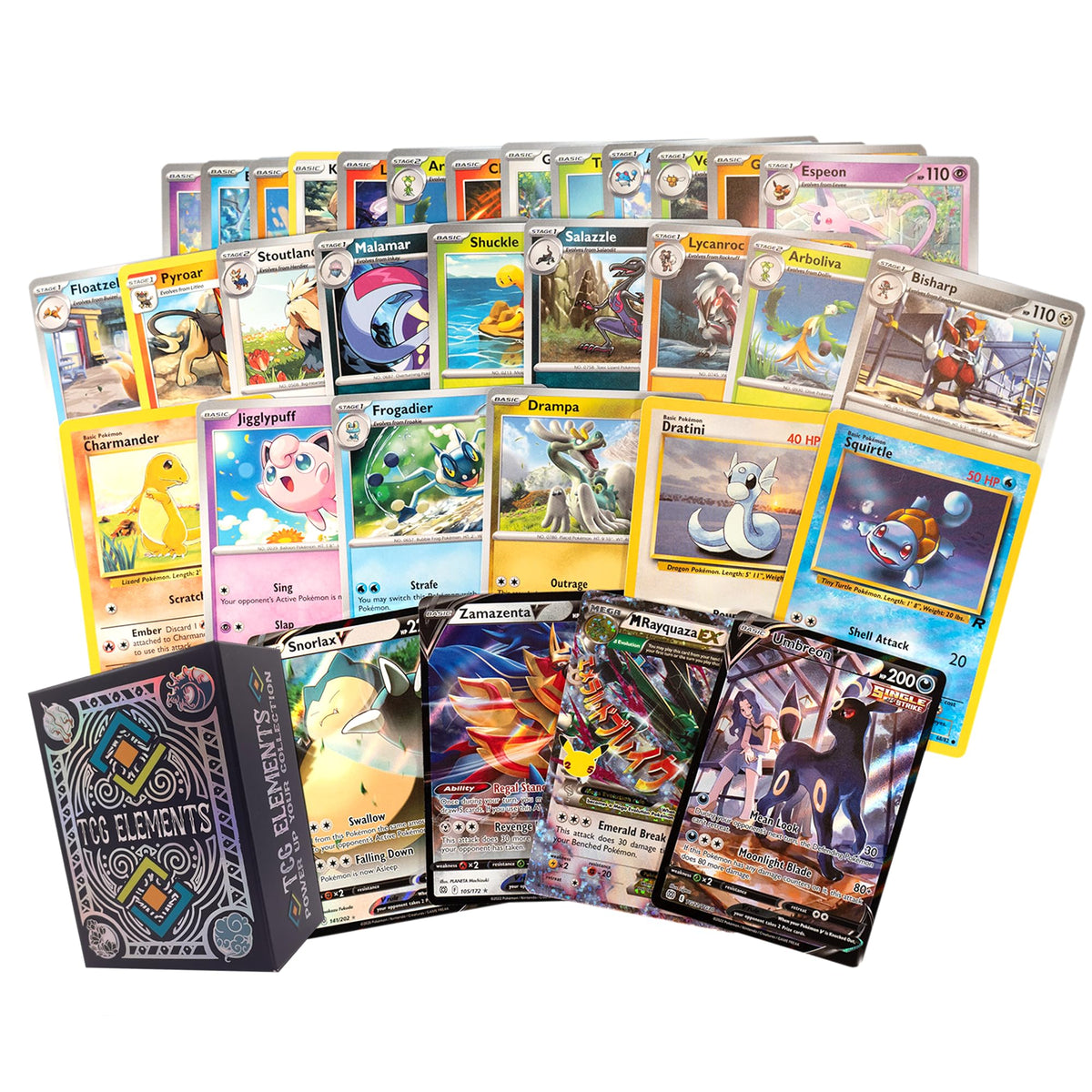 TCG Elements 100-card bundle for quick play and collection growth.