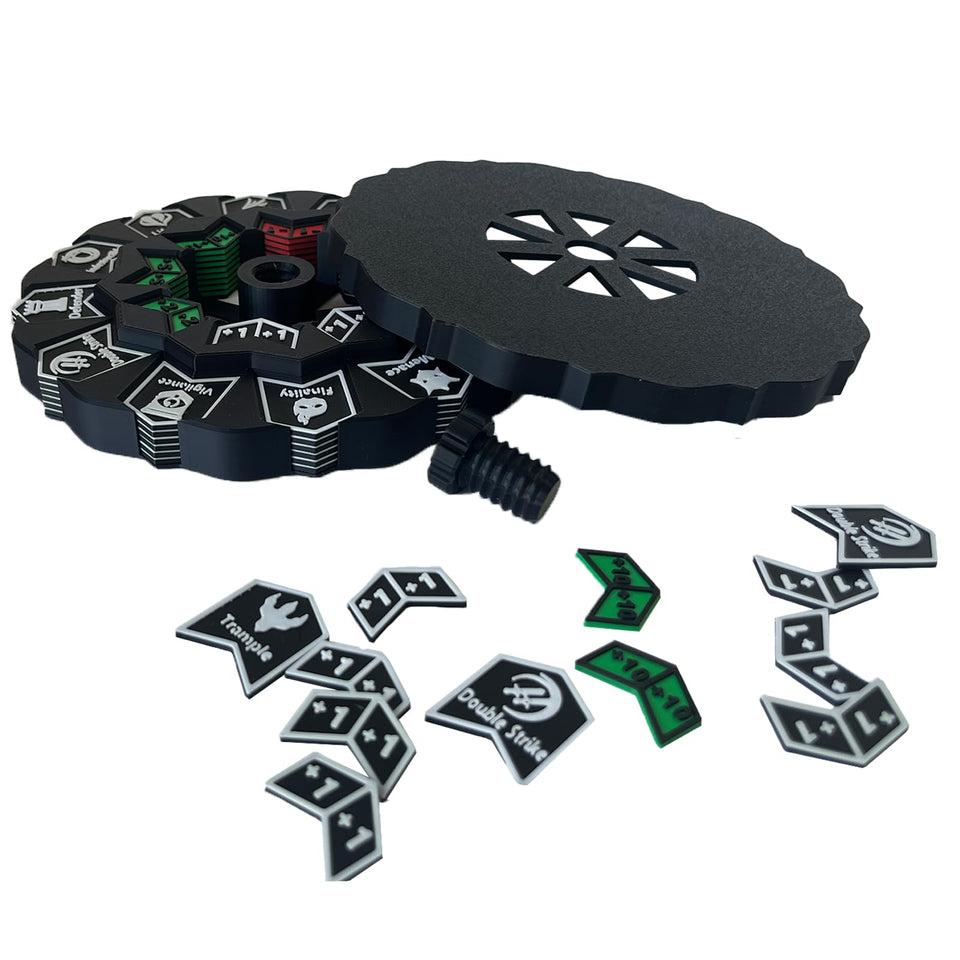 TCGADVN MTG counter wheel closeup with keyword tokens for rapid tracking