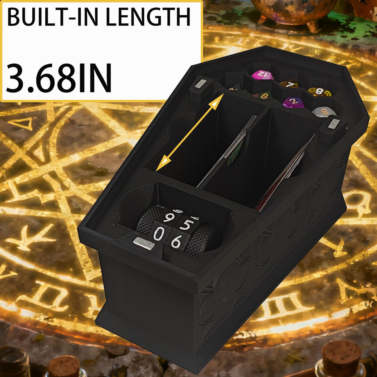 TCGADVN coffin deck box compact portable size for transport to events