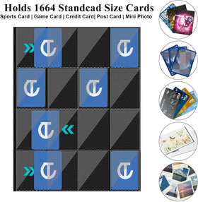 TCGCARDIUM 1660+ Pockets PU leather exterior resists wear and yellowing.