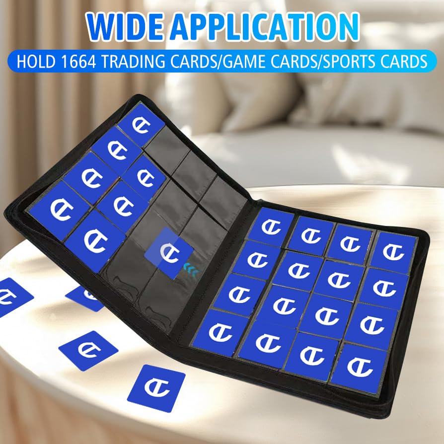 TCGCARDIUM 1660+ Pockets lay-flat spine enables easy display at tournaments.