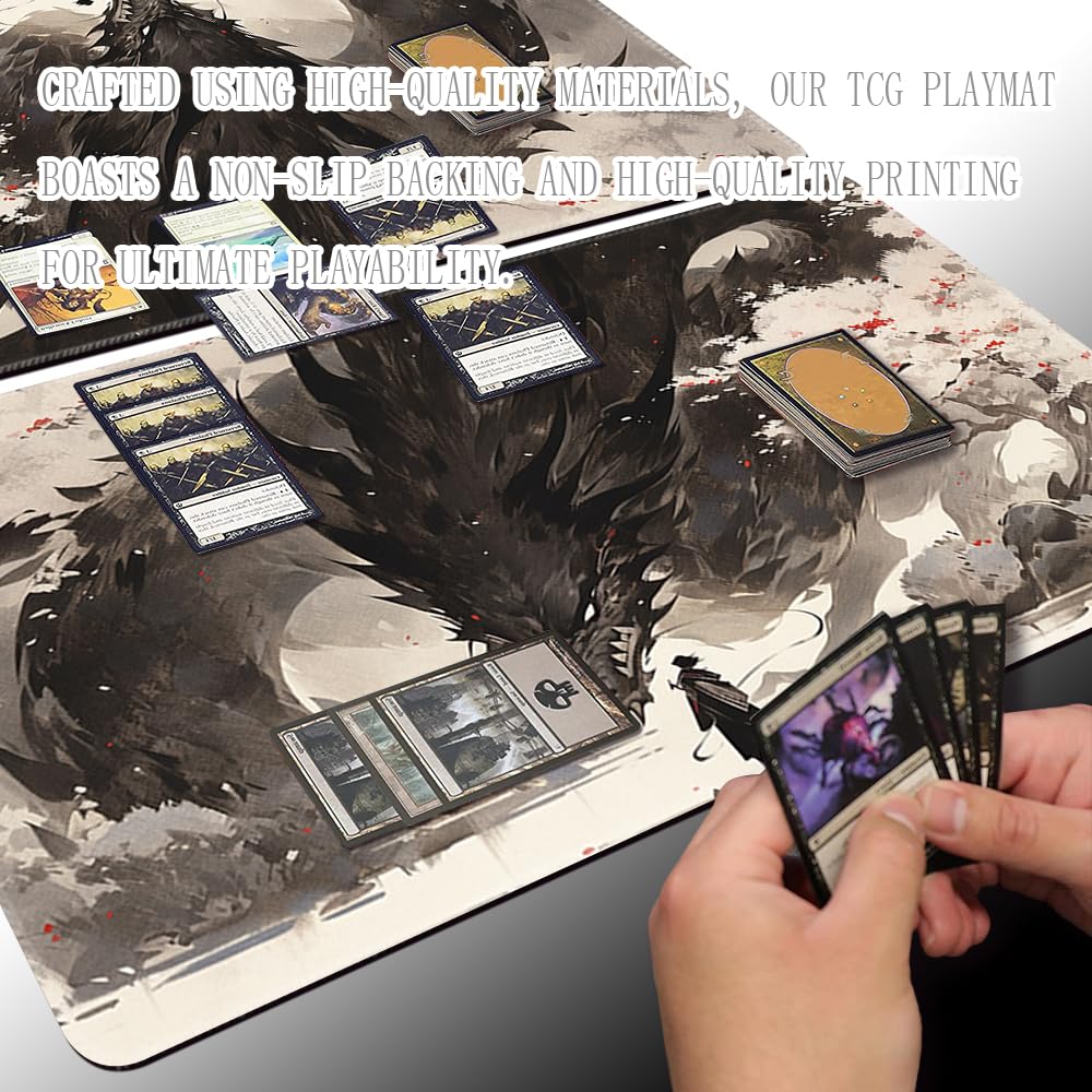 TCGMAT playmat includes a free storage bag for easy transport.