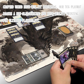 TCGMAT playmat includes a free storage bag for easy transport.