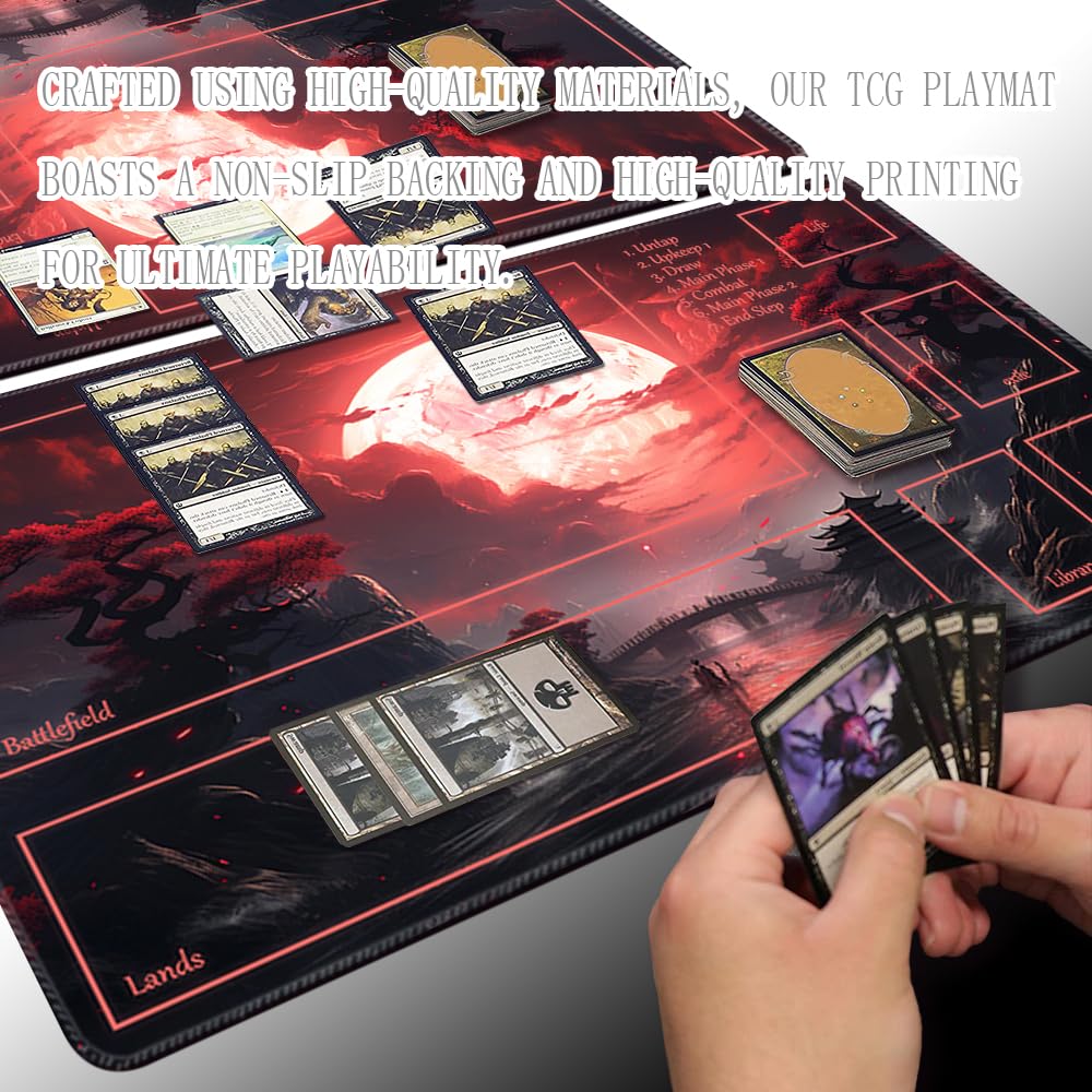TCGMAT MTG Playmat high-detail print preserves artwork on game surface.