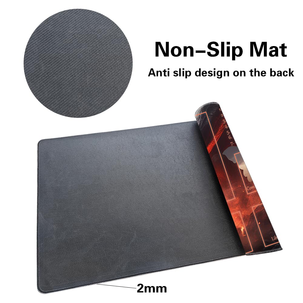 TCGMAT textured grip surface enhances card handling and protection