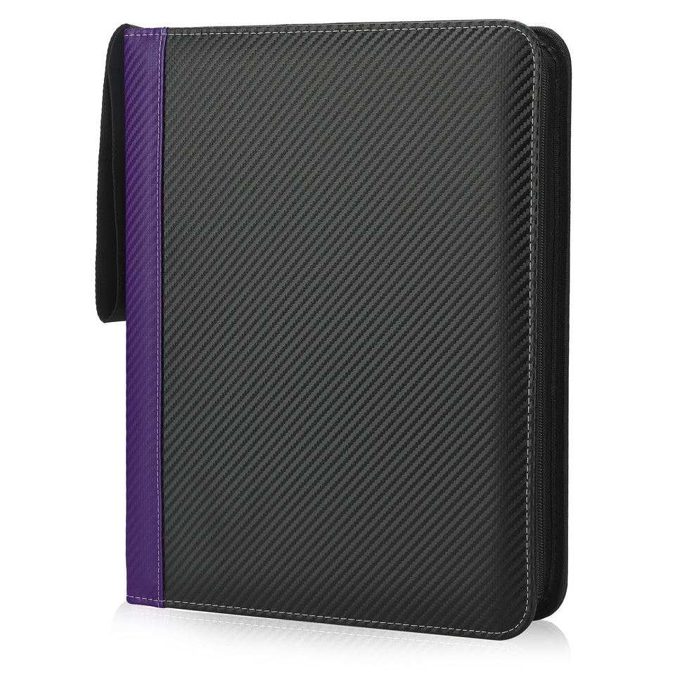 TCGUARD 9-pocket binder front cover in purple for organized display and protection.