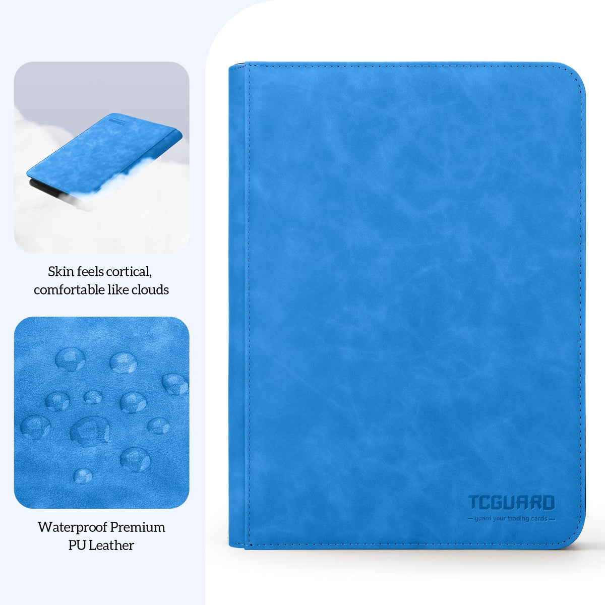 TCGUARD binder nine-pocket pages enable quick access and organized collections.