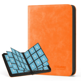 TCGUARD orange front cover binder with premium design for card collections