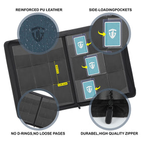 TCGUARD 216-card capacity binder ideal for MTG and TCG sets