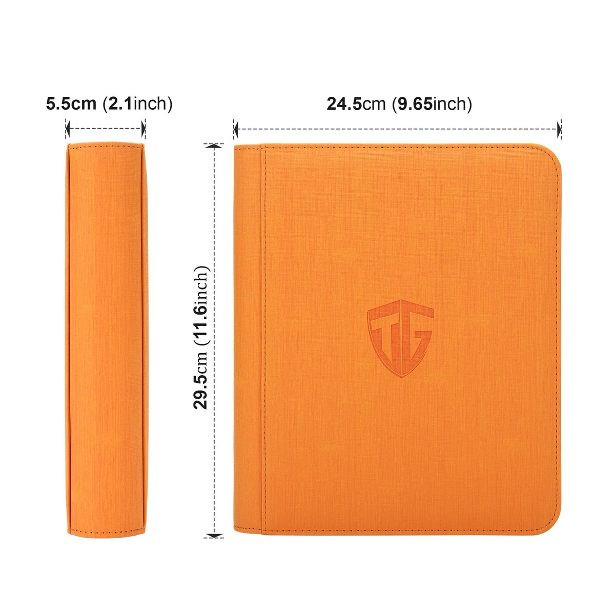 TCGUARD binder cover with textured PU leather for durable, premium feel.