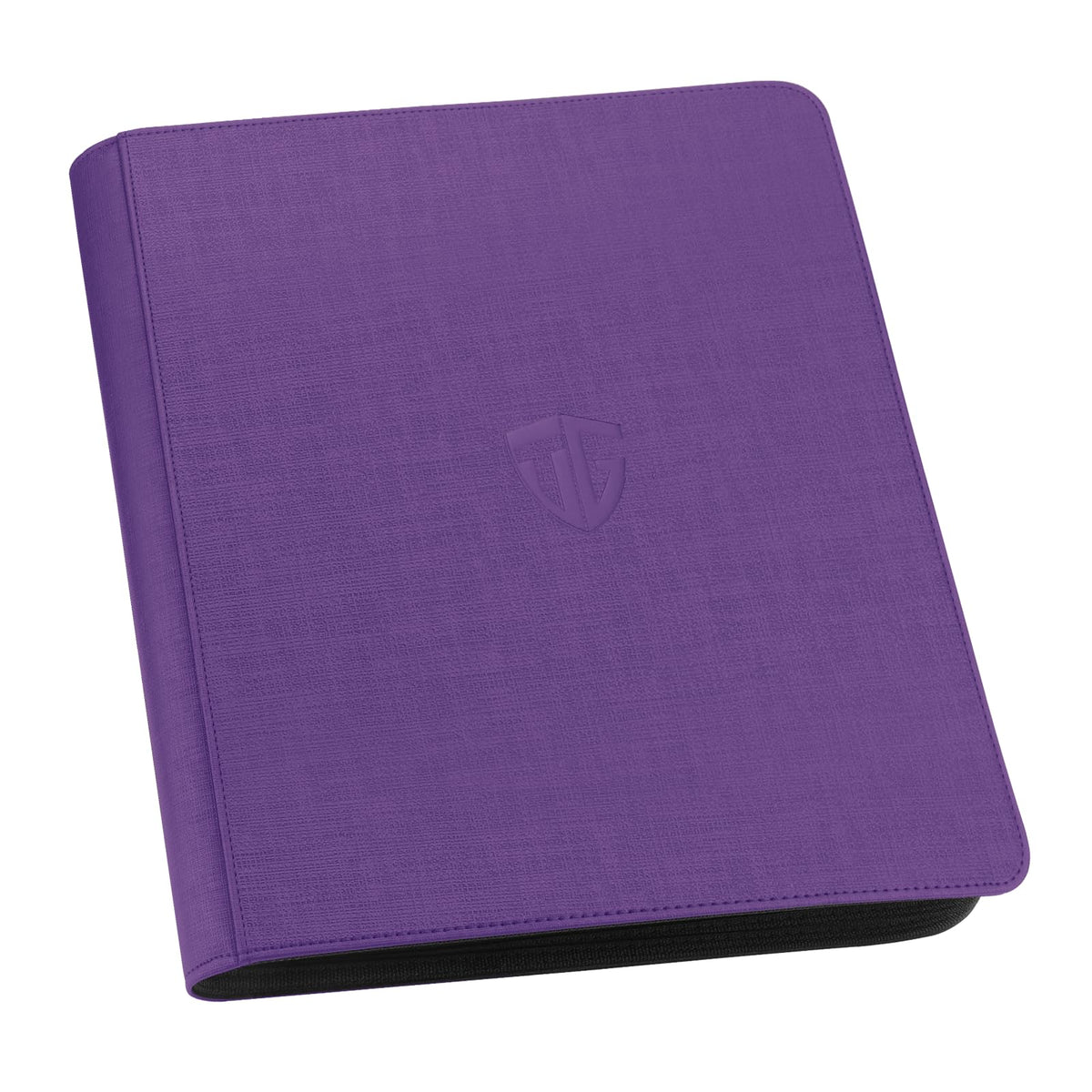 TCGUARD Toploader Binder purple front view showing 216-card capacity.
