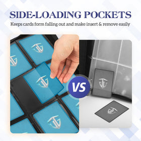 TCGUARD binder acid-free pockets helping prevent bending and fading.