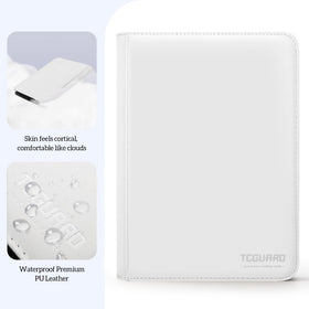 TCGUARD binder side-loading pocket offers quick access during trades.