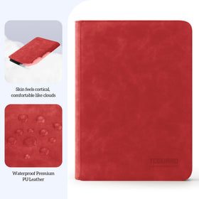 TCGUARD binder with side-loading pockets for easy card access during trades.