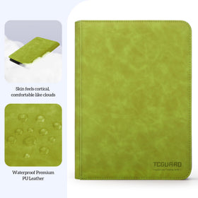 TCGUARD trading card binder side-loading pockets enable quick access.