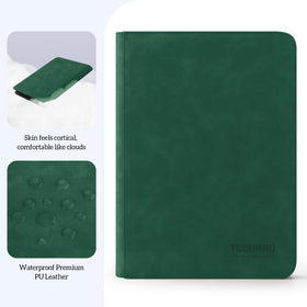 TCGUARD 9-pocket binder side zipper open for quick, safe card access