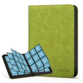 TCGUARD binder with zipper closure protects cards during transport.