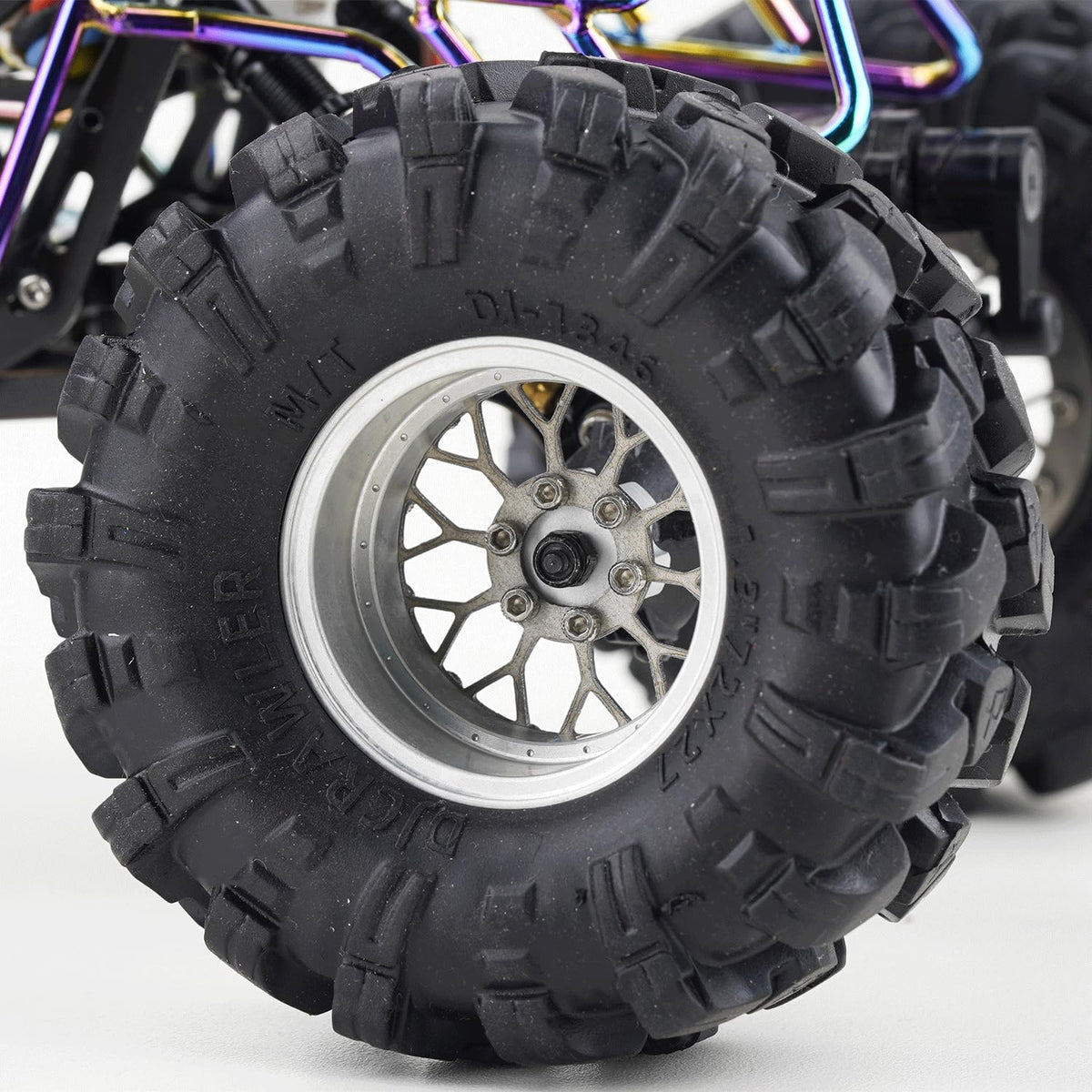 TCRC negative offset -8.75mm improves stability on uneven terrain.