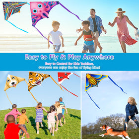 Tcvents 20-pack mini-kites with 10 patterns for colorful, engaging play