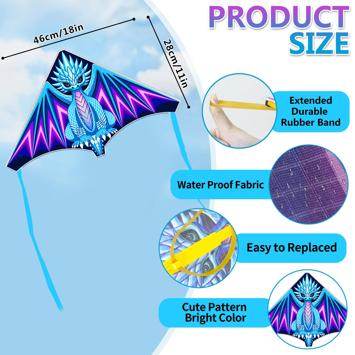Tcvents colorful mini kites flying up to 65 feet away