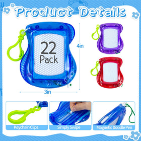 Tcvents mini drawing board with stylus rope for easy handling and doodling.
