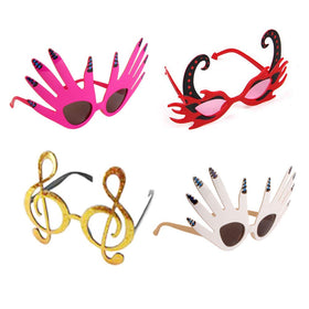 TD.IVES mirror-lens sunglasses add a cool futuristic vibe to any party.