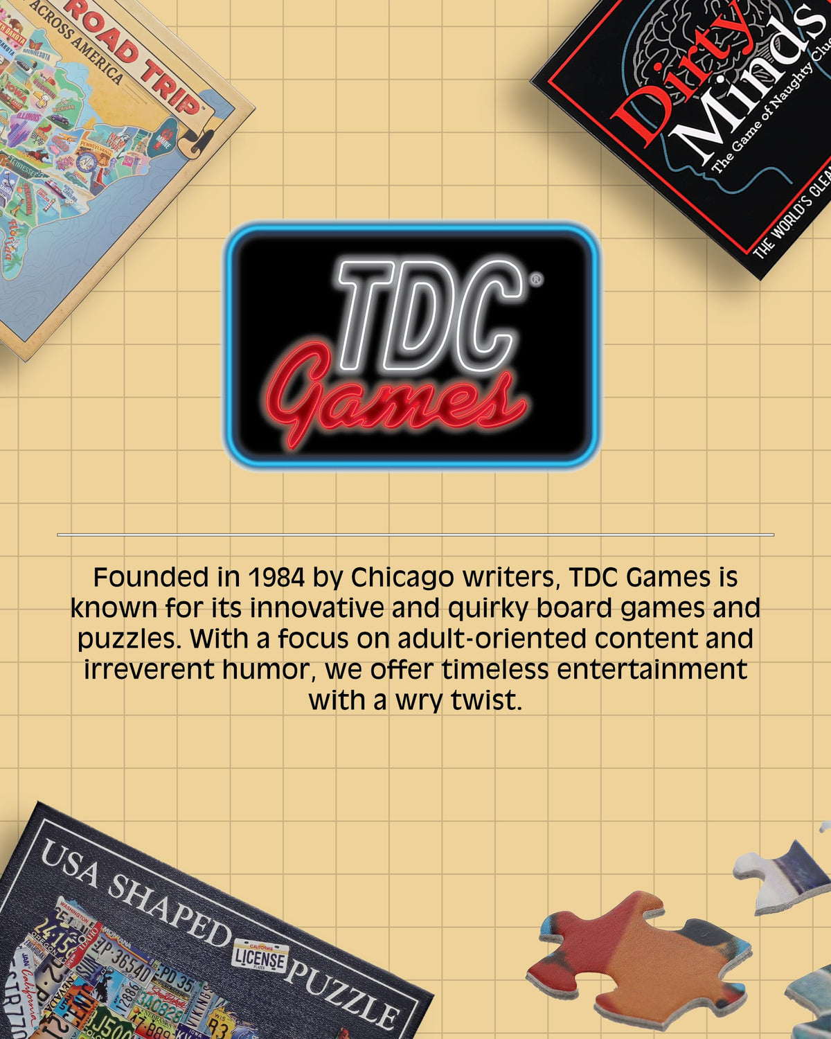 TDC Games US Map Puzzle durable materials for long-lasting play